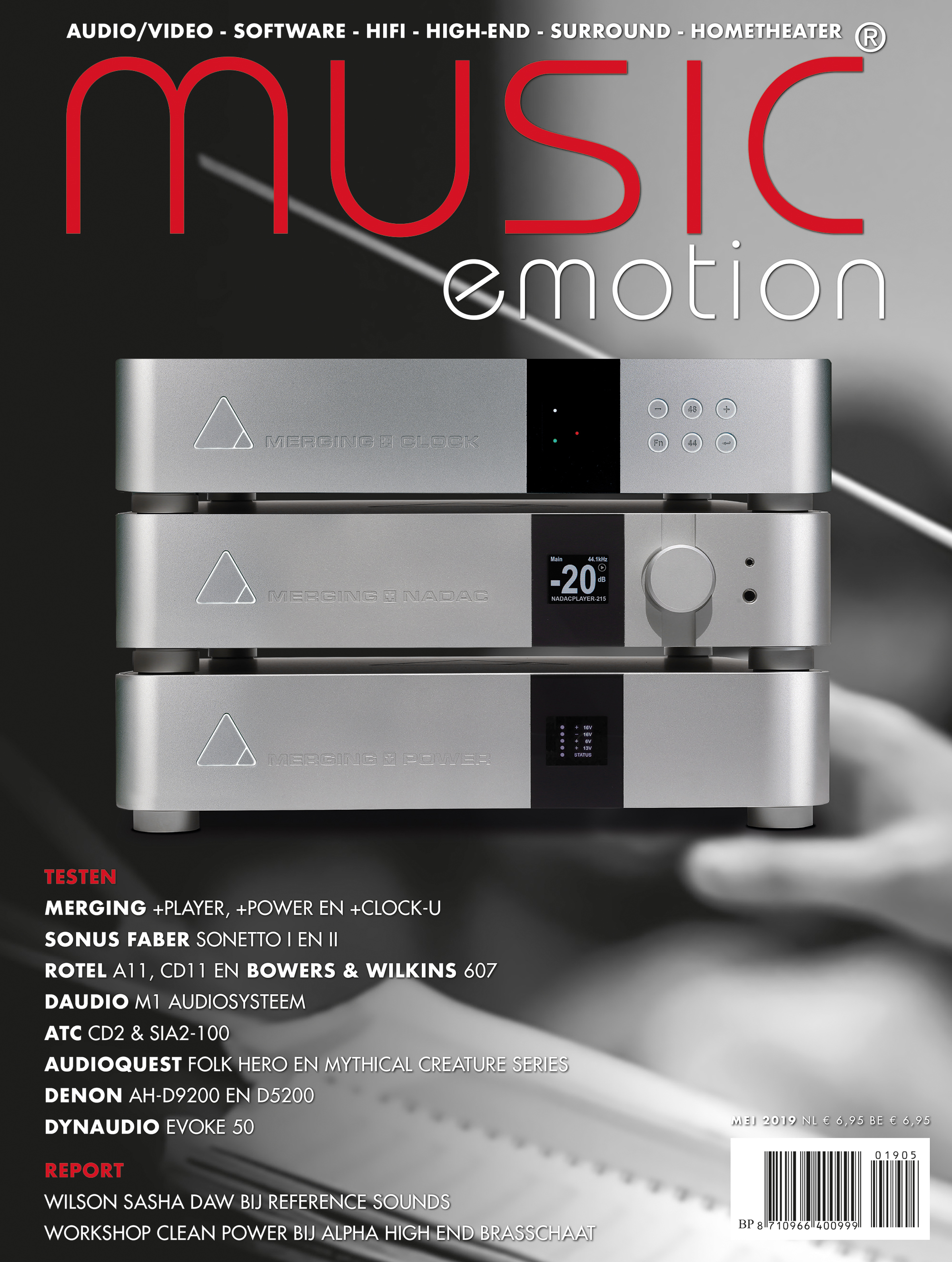 Music Emotion - May 2019 - MERGING+PLAYER, +POWER AND +CLOCK-U - Digital meets analogue